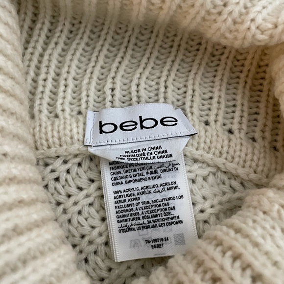 BEBE Sequined Wool Poncho - Picture 3 of 6